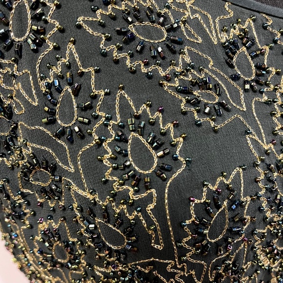 Vintage Green Escada Extravagently Beaded Sleeveless Top - Picture 2 of 8